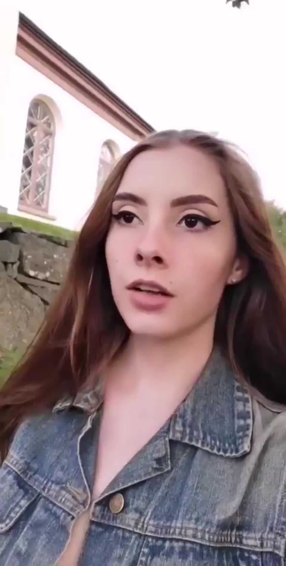 Im Probably Going To Hell For Flashing My Tits Outside Of Church Oh Well 😇 Video On Porn Imgur 5778