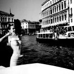 Girl Flashing On The Grand Canal – Venice, Italy – 1986 – Ph. Helmut Newton