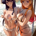 Komi And Marin Spending Time At The Beach