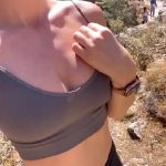 Playing With My Tits While There Were Hikers Everywhere 😈🤤