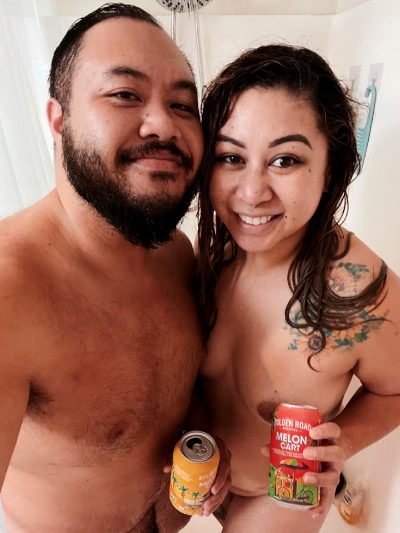 After A Long Day, It Was Nice To Relax With A Shower And A Beer