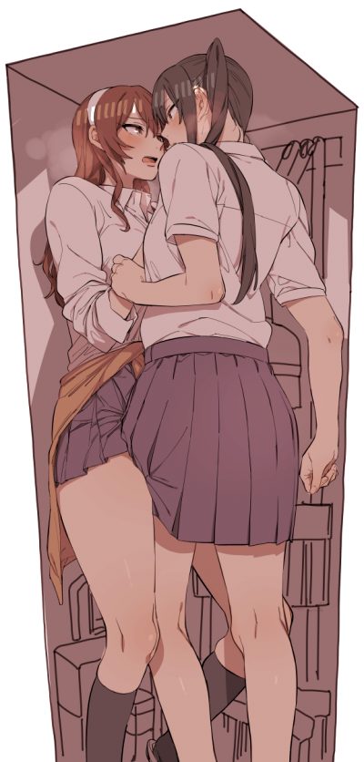 Ashigara And Nachi Hiding In The Locker