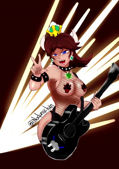 Bowsette Black But Now Daisy-ish By Nudoniichan