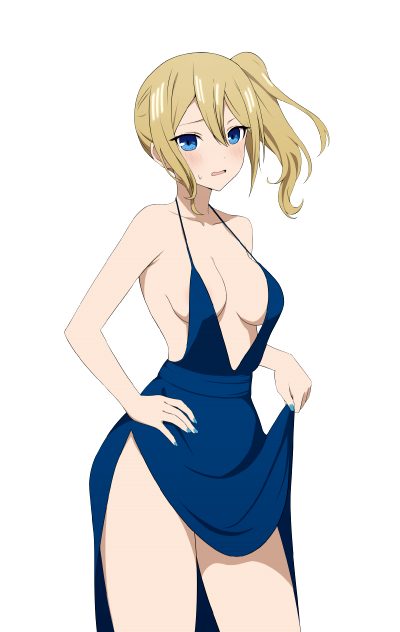 Hayasaka In A Blue Dress