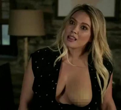 Hilary Duff And Her Boob
