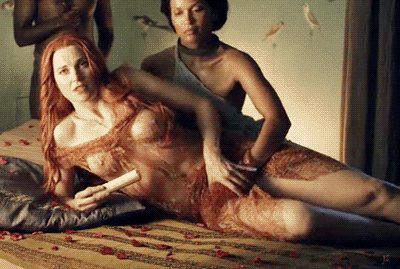 Lucy Lawless Getting Horny In Spartacus