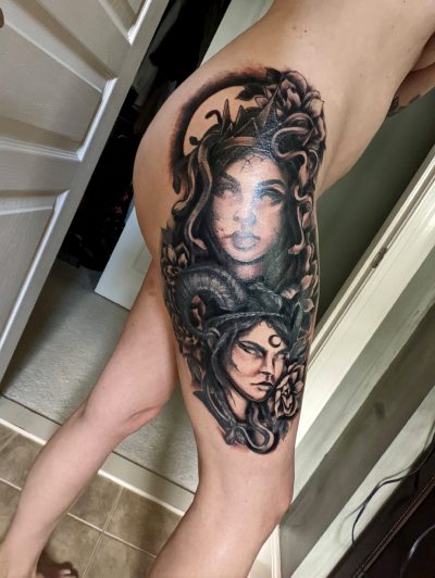 My Finished Tattoo! Misinterpreted Women: Medusa And Lilith