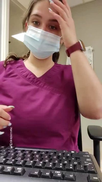 My First Ever Flash At The Nurses Station! Coworkers Were Only A Glance Away