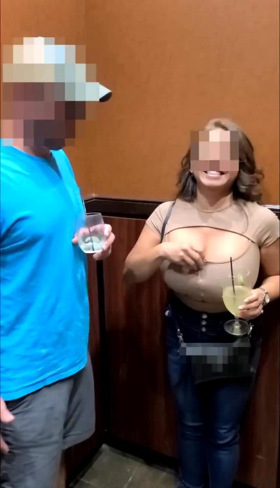 One Too Many And Letting A Stranger Fondle Her Boob