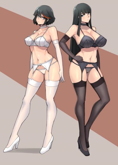 Ryuko & Satsuki In Lingerie