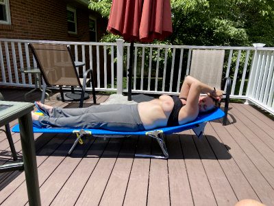 Still Thinking Of Ways To Give My Son Experience…What About Laying Out On The Deck Like This And Pretending I Fell Asleep, So When He Comes Home From School, He Sees My Tits? Comment And Upvote And Tell Me What You Think.