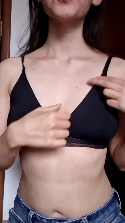 This Is The Reason Why It Is Very Difficult To Flirt With Small Tits. You Can Barely See My Cleavage When I Put Them Together