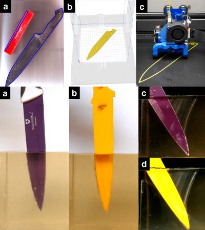 Using 3D Printed Knives To Assess Lethal Stab Injuries By Forensic Pathologists. More Info In The Comments.