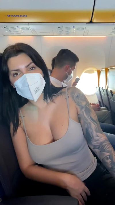 Would You Cum On My Boobs In A Full Airplane ?